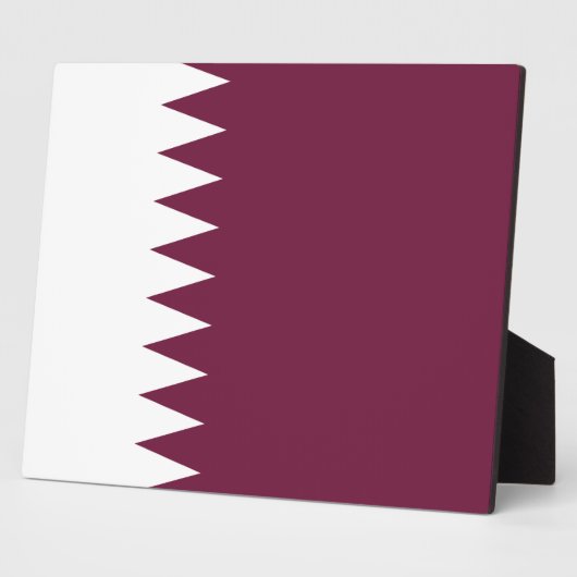 Katar - Katar-Flagge Fotoplatte (Seite)