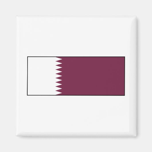 Katar - Katar-Flagge Magnet (Vorne)