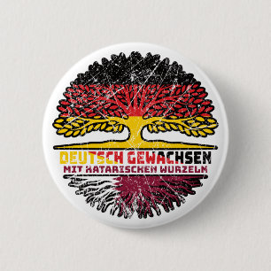 Katar Katarisch Deutsch Deutschland Baum Wurzel Button