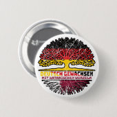 Katar Katarisch Deutsch Deutschland Baum Wurzel Button (Vorne & Hinten)