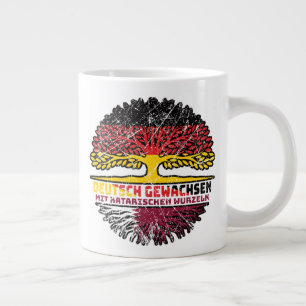 Katar Katarisch Deutsch Deutschland Baum Wurzel Jumbo-Tasse