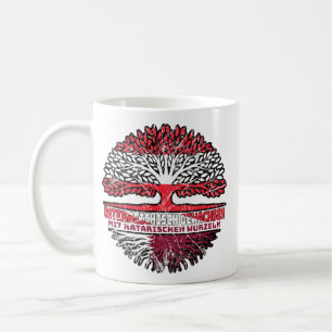 Katar Katarisch Österreichisch Baum Kaffeetasse