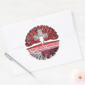 Katar Katarisch Schweizer Schweiz Baum Wurzel Runder Aufkleber (Umschlag)