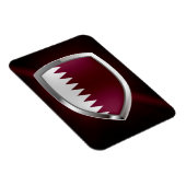Katar Metallisches Emblem Magnet (Rechte Seite)