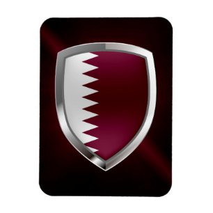 Katar Metallisches Emblem Magnet