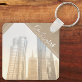 Katar Moderne Gebäude Schlüsselanhänger (Rückseite)