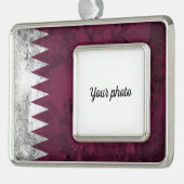 Katar Rahmen-Ornament Silber (Links)