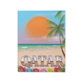 Katar-Reiseposter Notizblock (Rotiert)