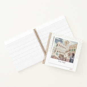 Katar souq waqif erkunden notizblock