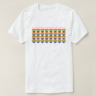 Katar Turnier 32 Länder Pride Flags Hearts T-Shirt