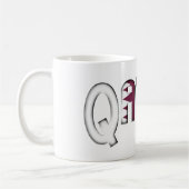 Katar Typografie-Flag Katar-Farben Kaffeetasse (Links)