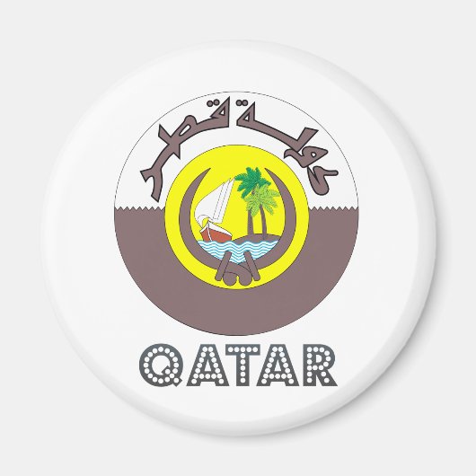 Katar-Wappen Magnet (Vorne)