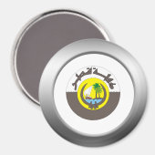 Katar-Wappen Magnet (Vorderseite/Rückseite)