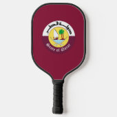 Katar-Wappen Pickleball Schläger (Rückseite)