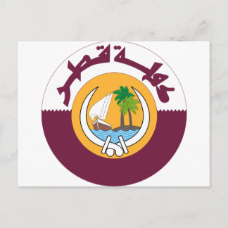 Katar-Wappen Postkarte