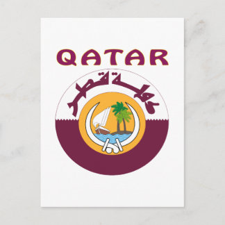 Katar-Wappen Postkarte