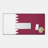 Katar-Wappen Schreibtischunterlage (Tastatur & Maus)