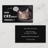 Katarakt-Operation Visitenkarte (Vorne/Hinten)