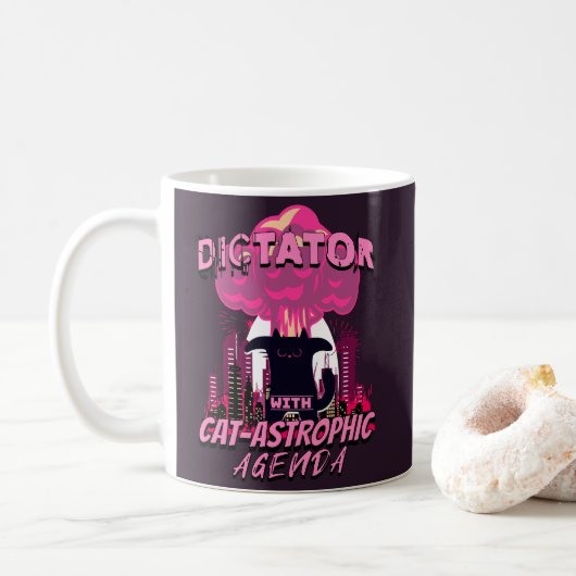 Katasterisches Zitat aus der lustigen Wut Kaffeetasse (Mit Donut)