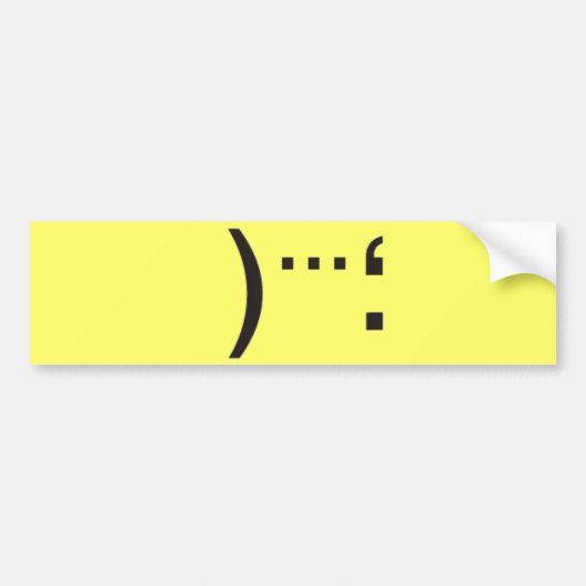 Katastrophe Autoaufkleber (Vorne)