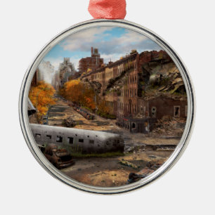 Katastrophe - New York, NY - Keine Linkskurve bei Ornament Aus Metall