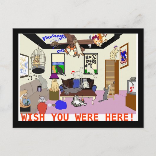 Katastrophe (Wish You Were here) Postkarte (Vorderseite)