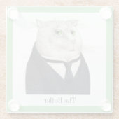 KATASTROPHENGLASTROCKNER Untersetzer + Text (Rückseite)