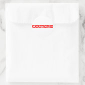 Katastrophenhilfe-Briefmarke Runder Aufkleber (Tasche)