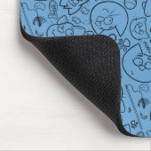 Katastrophenmuschel, blau mousepad (Ecke)