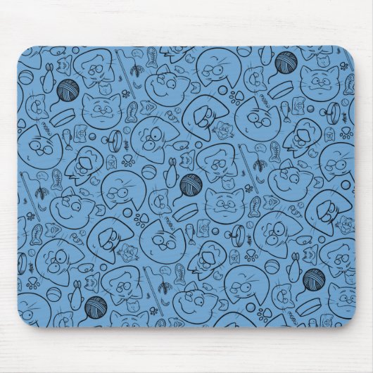 Katastrophenmuschel, blau mousepad (Vorne)