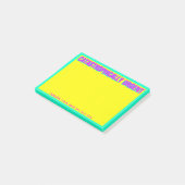 KATASTROPHISCHER URGENT (gelb) Post-it Klebezettel (angewinkelt)