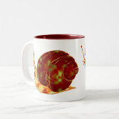 Katatsumuri oder Schnecke-Tasse Zweifarbige Tasse (Vorderseite Links)