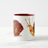 Katatsumuri oder Schnecke-Tasse Zweifarbige Tasse (Mittel)