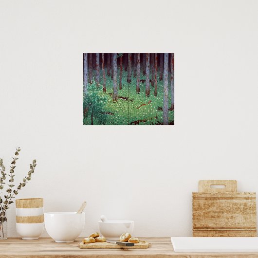 Katayama Bokuyo Mori Forest Poster (Küche)