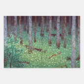Katayama Bokuyo Mori Forest Wrapping Paper Geschenkpapier Set (Vorderseite 2)