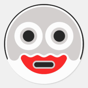 Katchka-PO Clupkitz klebrige Veränderung Runder Aufkleber