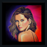 Kate Beckinsale Portrait to Pop Art Style Poster<br><div class="desc">Ein Portrait der Schauspielerin Kate Beckinsale im Pop Art Stil. Die handbemalten Kunstwerke wurden auf der Leinwand 20x20 in Acryl gefertigt.</div>