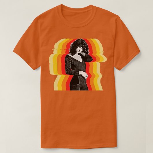 Kate Bush Retro ästhetisches Fantasiedesign T-Shirt (Design vorne)