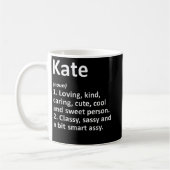 KATE Definition Personalized Name Funny Birthday G Kaffeetasse (Links)