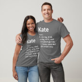 KATE Definition Personalized Name Funny Birthday G T-Shirt (Unisex)