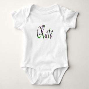 "Kate" Florales Lavendel Kate Name, Baby Strampler