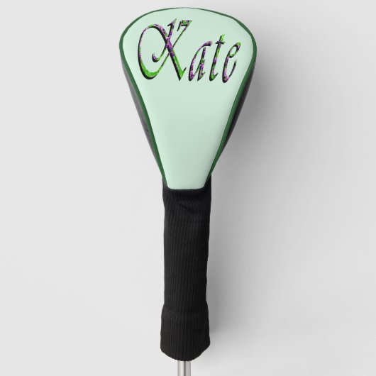 "Kate" Florales Lavendel Kate Name, Golf Headcover (Vorderseite)