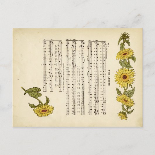 Kate Greenaway Music Postkarte (Vorderseite)