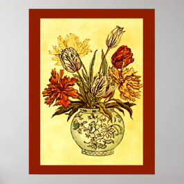 Kate Greenaway Viktorianisch Vintag Bouquet Poster