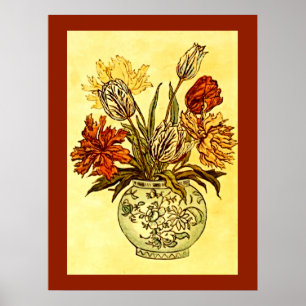 Kate Greenaway Viktorianisch Vintag Bouquet Poster