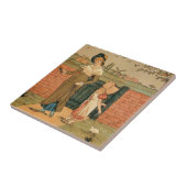 Kate Greenaway, viktorianische zeichnende Mutter Fliese (Seite)