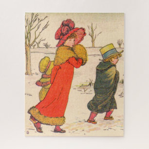 Kate Greenaway Winterszene Puzzle