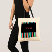 Kate Hübsch Strip Tote Bag Tragetasche (Vorderseite (Produkt))