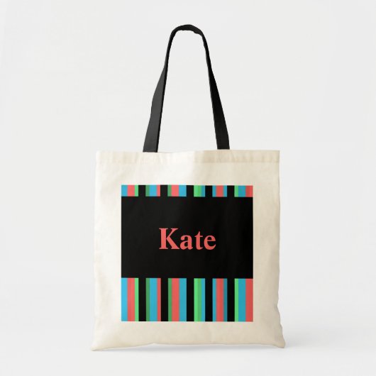 Kate Hübsch Strip Tote Bag Tragetasche (Vorne)
