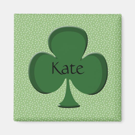 Kate Kleeblatt Name Magnet (Vorne)